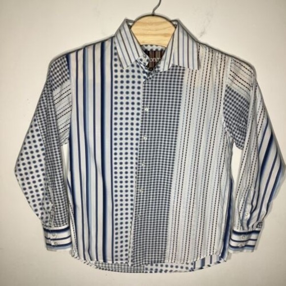 Roar Mens Long Sleeve‎ Button Up Multi Pattern Shirt Size XL - Picture 2 of 6